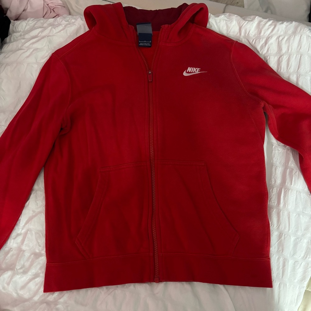 Nike Kids Bright Red Zip-Up Jacket